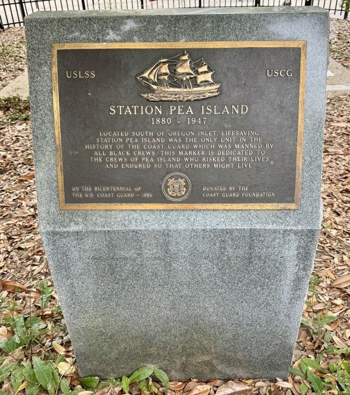 Pea Island Marker. Click for full size. Pea Island Marker image. Click for full size.