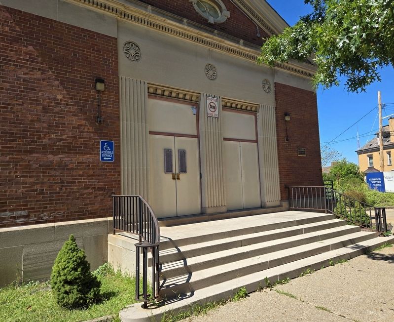 Whittier School Marker. Click for full size. Whittier School Marker image. Click for full size.