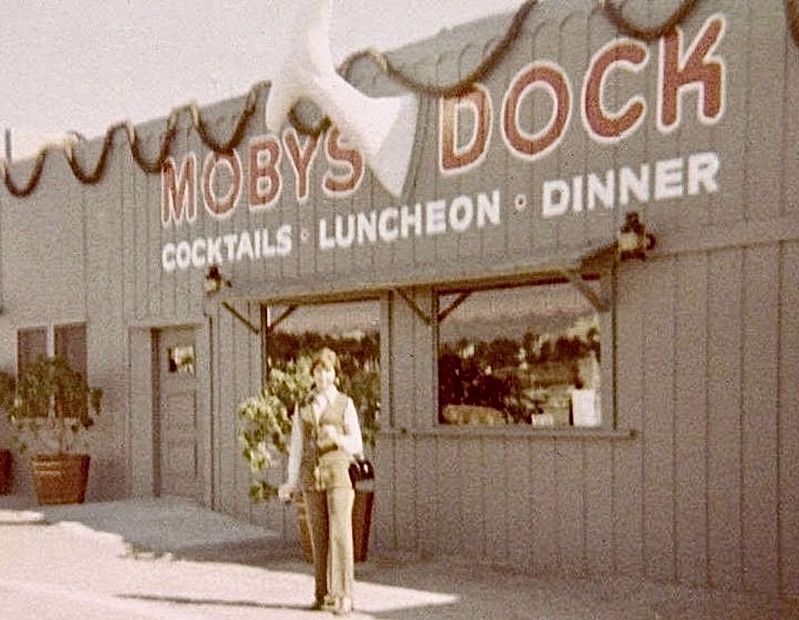 Moby's Dock & whale's tail - 1969 image. Click for full size.