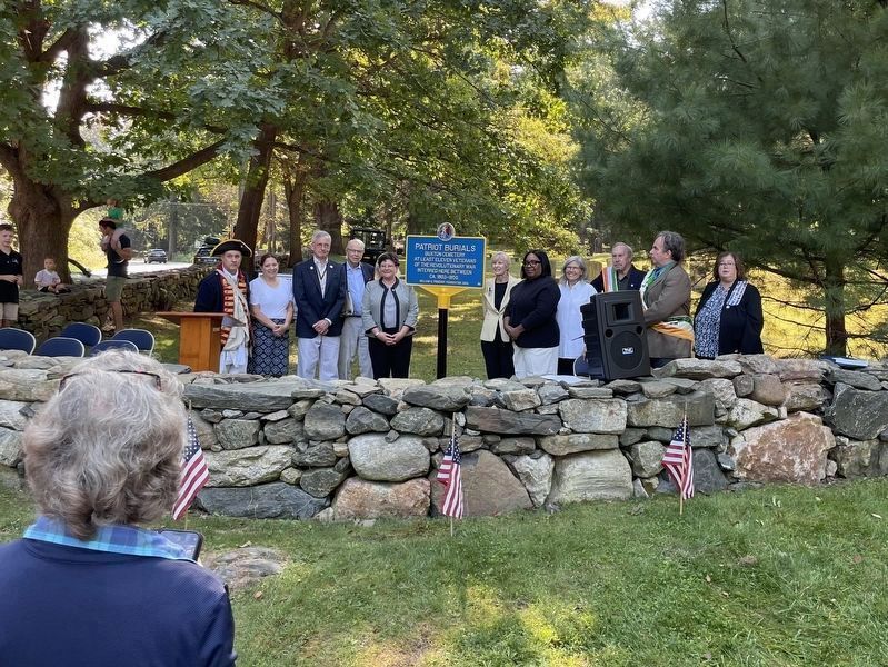 Patriot Burials Marker Dedication Ceremony image. Click for full size.
