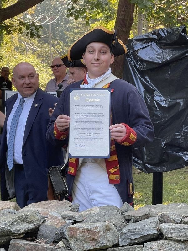 Patriot Burials Marker <br> Dedication Ceremony image. Click for full size.