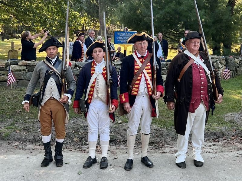 Patriot Burials Marker <br> Dedication Ceremony image. Click for full size.