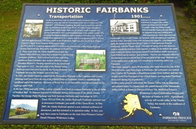 Historic Fairbanks Marker image. Click for full size.