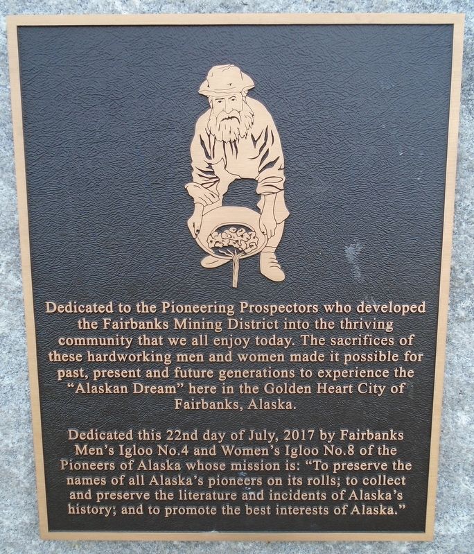 Pioneering Prospectors Marker image. Click for full size.