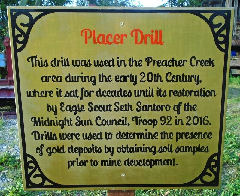 Placer Drill Marker image. Click for full size.