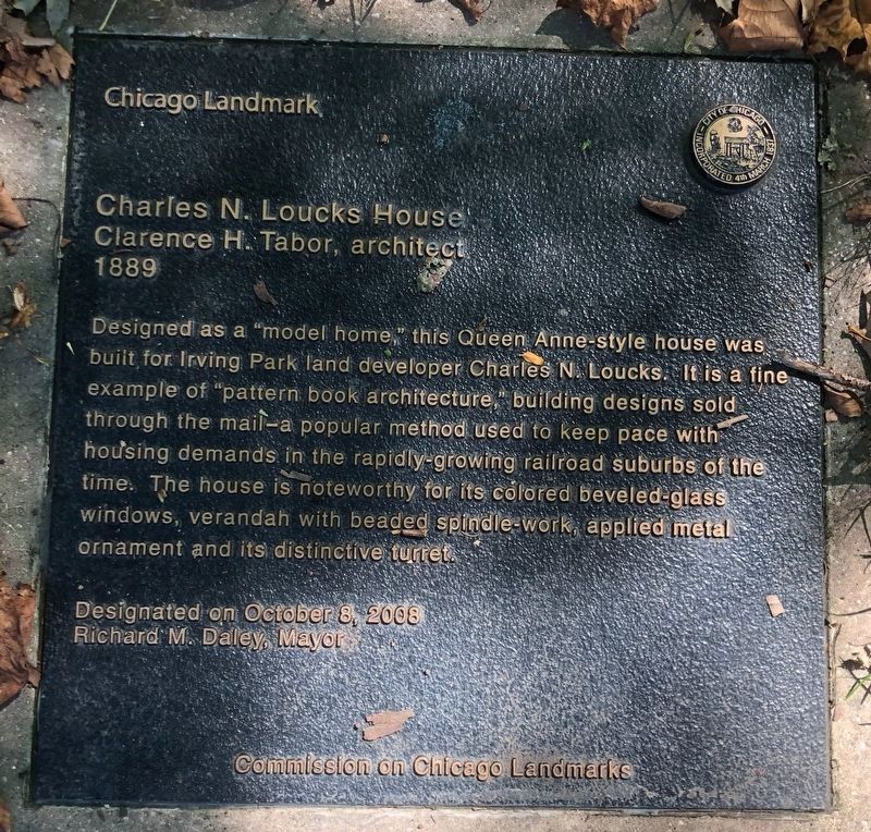 Charles N. Loucks House Marker. Click for full size. Charles N. Loucks House Marker image. Click for full size.