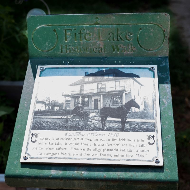 LaBar House Marker. Click for full size. LaBar House Marker image. Click for full size.
