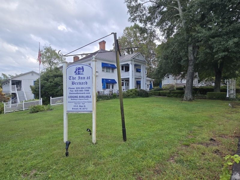William J. Breese, Jr. House. Signage for The Inn at Brevard. Click for full size. William J. Breese, Jr. House. Signage for The Inn at Brevard image. Click for full size.
