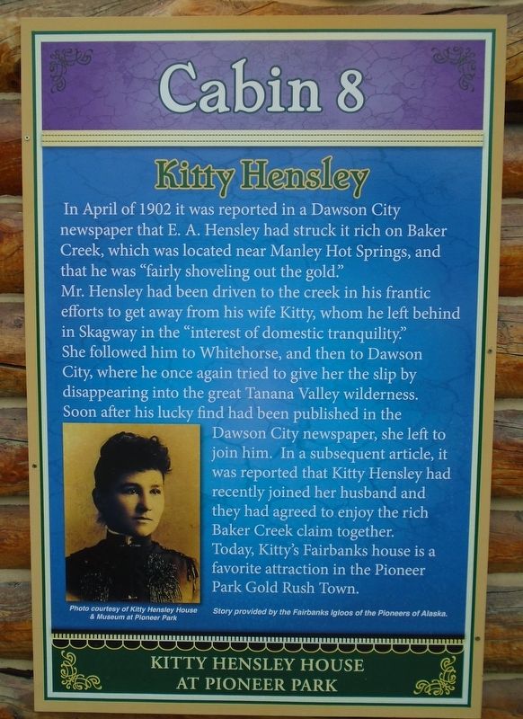 Kitty Hensley Marker image. Click for full size.