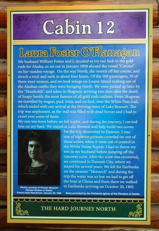 Laura Foster O'Flanagan Marker. Click for full size. Laura Foster O'Flanagan Marker image. Click for full size.