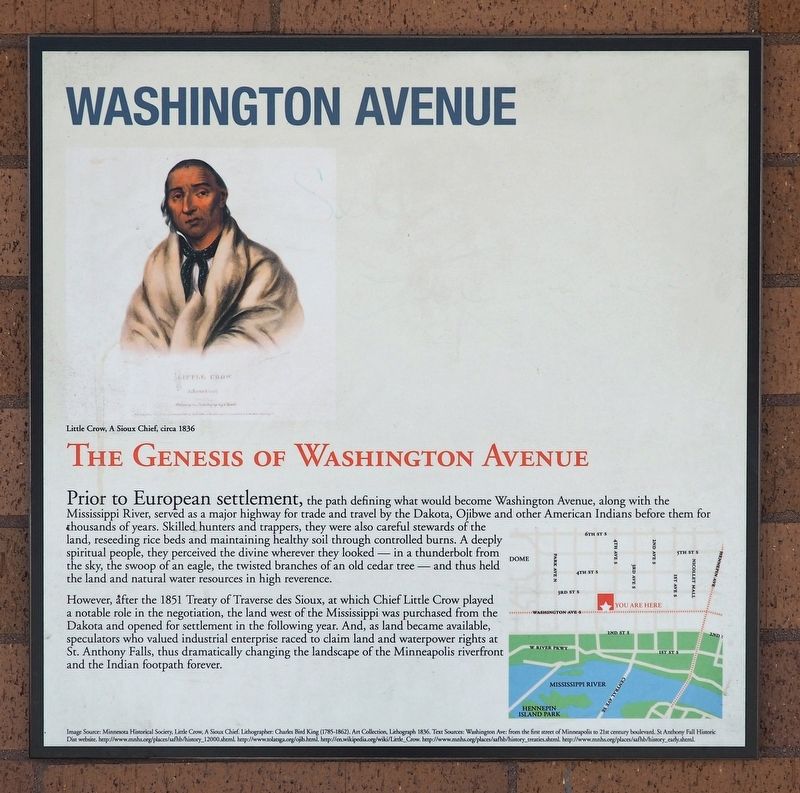 The Genesis of Washington Avenue Marker image. Click for full size.