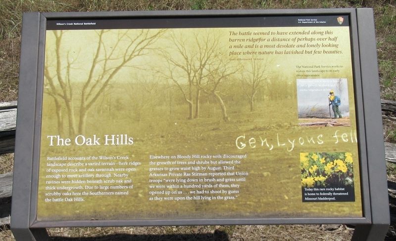 The Oak Hills Marker. Click for full size. The Oak Hills Marker image. Click for full size.