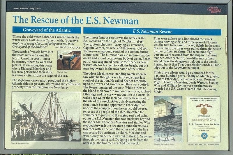 The Rescue of the E.S. Newman Marker image. Click for full size.