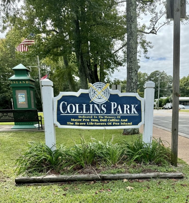 Collins Park sign image. Click for full size.