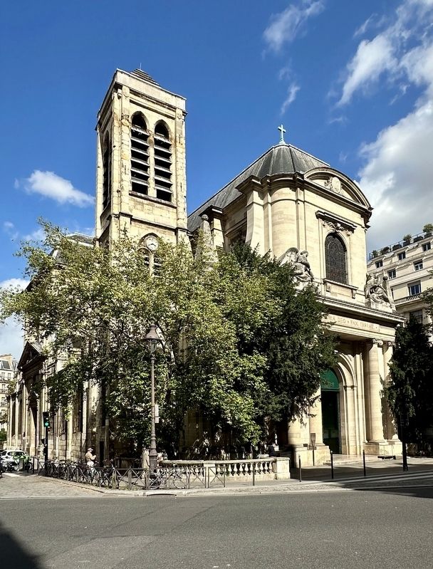 Eglise Saint-Nicolas-du-Chardonnet and Marker. Click for full size. Eglise Saint-Nicolas-du-Chardonnet and Marker image. Click for full size.