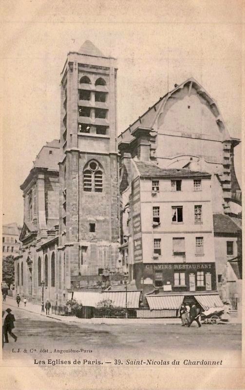 Eglise Saint-Nicolas-du-Chardonnet, more than a century earlier. Click for full size. Eglise Saint-Nicolas-du-Chardonnet, more than a century earlier image. Click for full size.