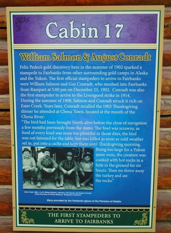 William Salmon & August Conradt Marker. Click for full size. William Salmon & August Conradt Marker image. Click for full size.