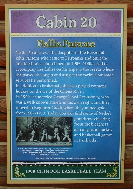 Nellie Parsons Marker image. Click for full size.