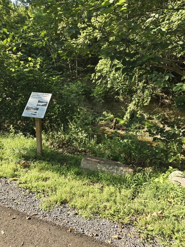 Batteaux, Freight Boats, Packet Boats, Wagons, Horses & Mules Marker. Click for full size. Batteaux, Freight Boats, Packet Boats, Wagons, Horses & Mules Marker image. Click for full size.