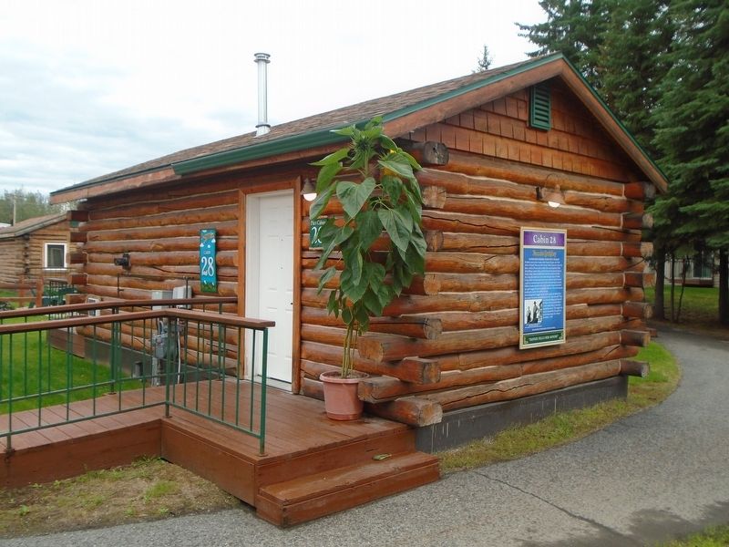 Fannie Quigley Marker on Cabin 28 image. Click for full size.