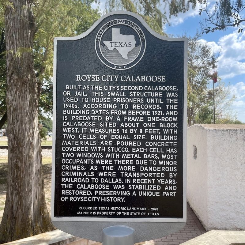 Royse City Calaboose Marker image. Click for full size.