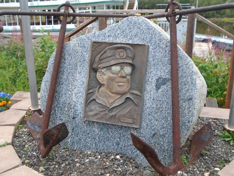 Captain Jim Binkley Monument Detail. Click for full size. Captain Jim Binkley Monument Detail image. Click for full size.
