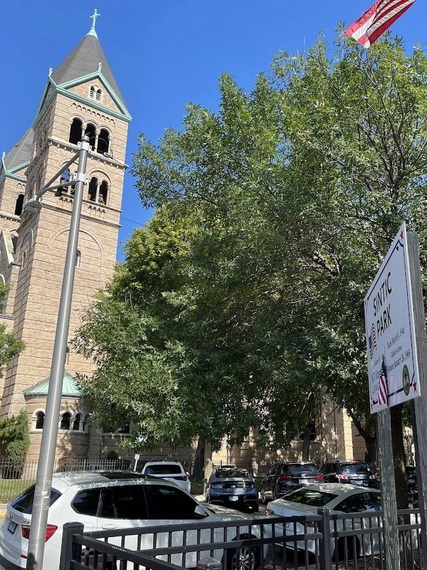 Sintic Park and St. Anthony Church image. Click for full size.