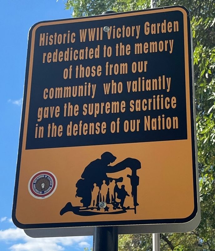 Historic World War II Victory Garden Marker image. Click for full size.