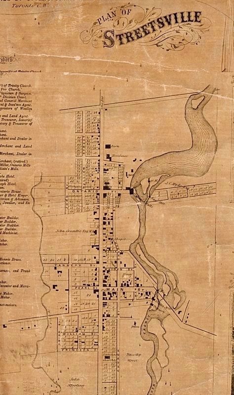 The Village of Streetsville, 1859. Click for full size. The Village of Streetsville, 1859 image. Click for full size.