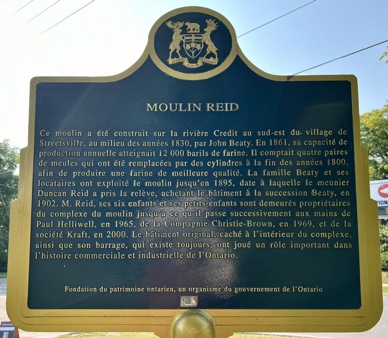 Reid Mill / Moulin Reid Marker image. Click for full size.