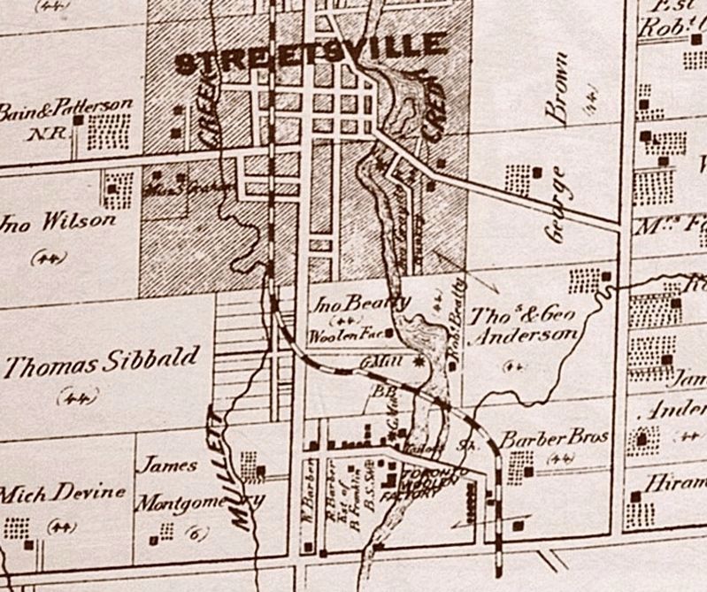 Streetsville in 1877 image. Click for full size.
