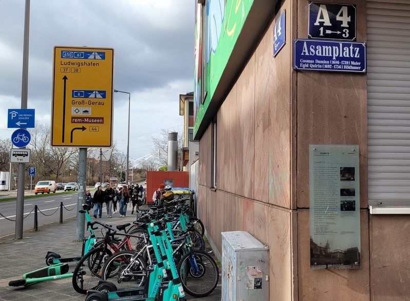 The view of the marker at the corner of the street. Click for full size. The view of the marker at the corner of the street image. Click for full size.