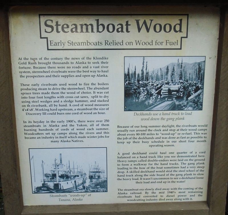 Steamboat Wood Marker image. Click for full size.