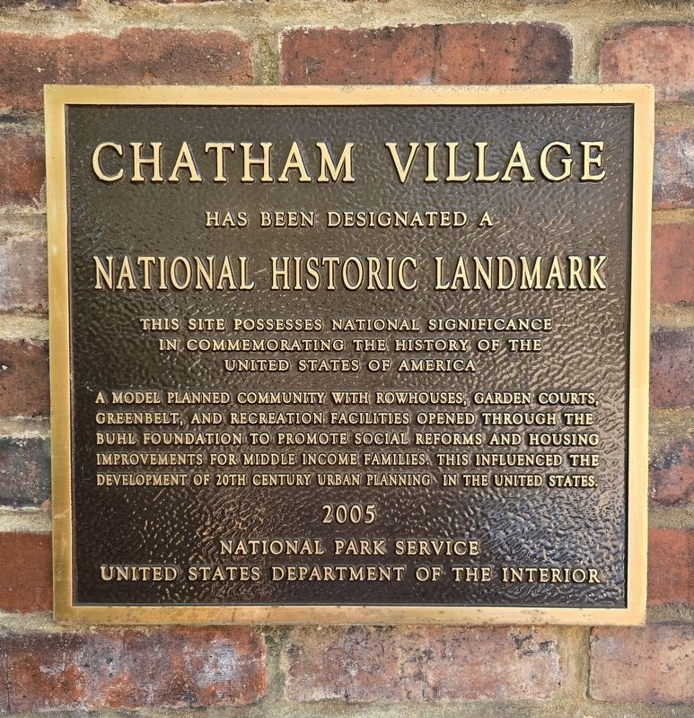 Chatham Village Marker. Click for full size. Chatham Village Marker image. Click for full size.