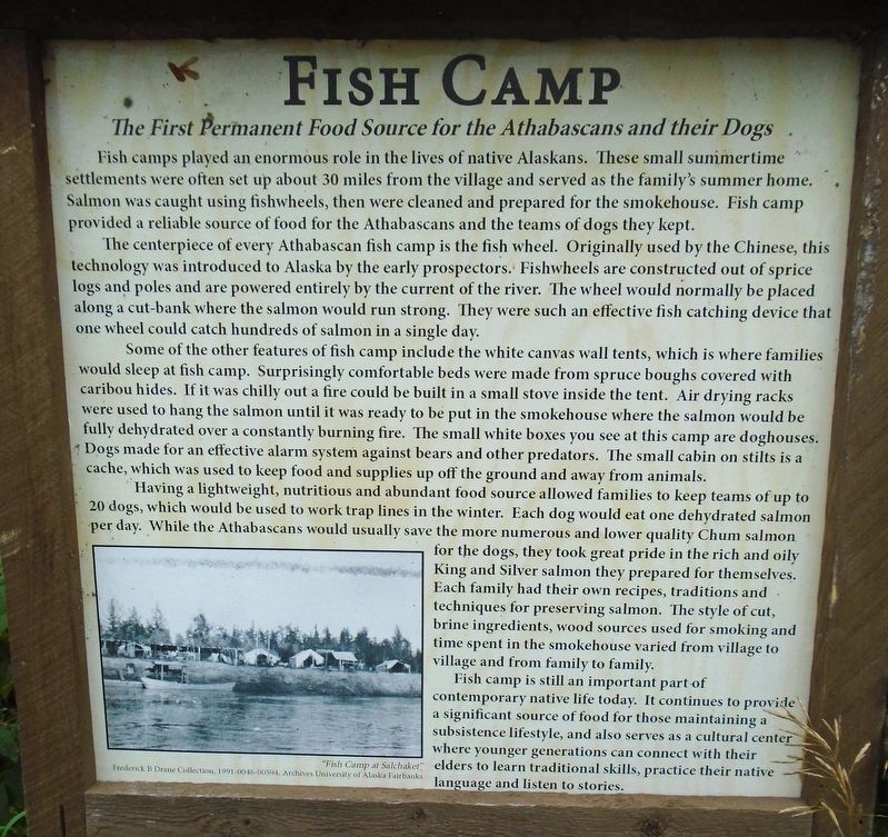 Fish Camp Marker image. Click for full size.