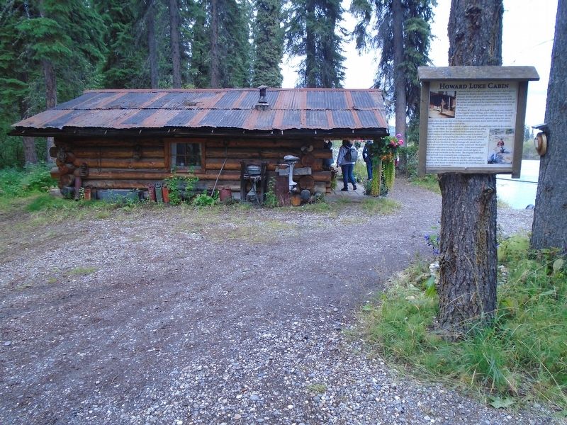 Howard Luke Cabin and Marker image. Click for full size.