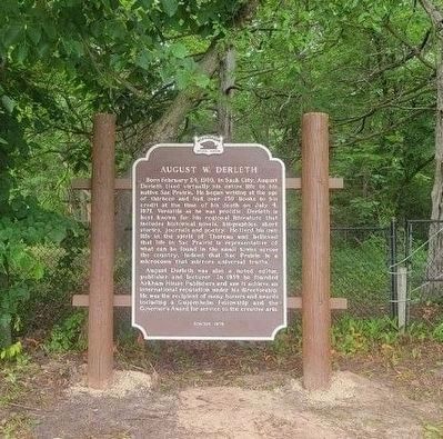 August W. Derleth Marker image. Click for full size.