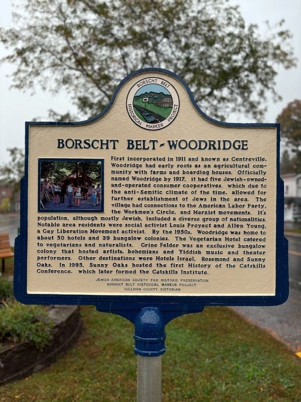 Borscht Belt - Woodridge Marker. Click for full size. Borscht Belt - Woodridge Marker image. Click for full size.