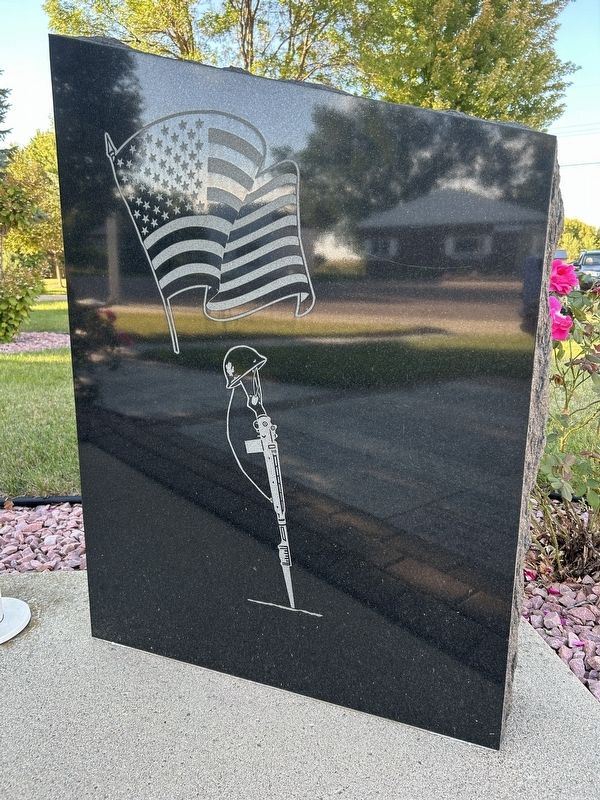 Wanda Area Veterans Memorial, Right Side image. Click for full size.