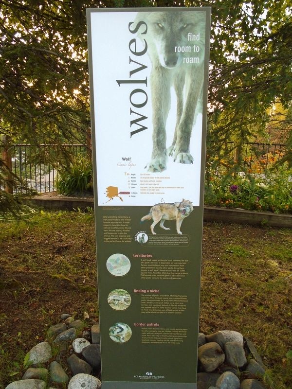 wolves find room to roam Marker image. Click for full size.