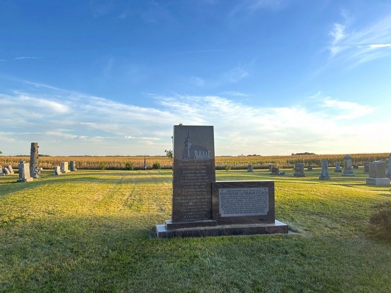 Fredsminde Lutheran Church Marker image. Click for full size.