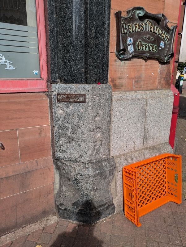 Belfast Telegraph Marker. Click for full size. Belfast Telegraph Marker image. Click for full size.