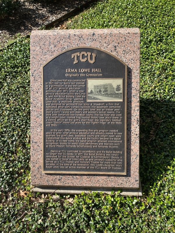 Erma Lowe Hall Marker image. Click for full size.