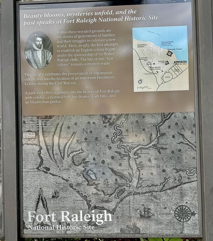 Fort Raleigh National Historic Site Marker image. Click for full size.