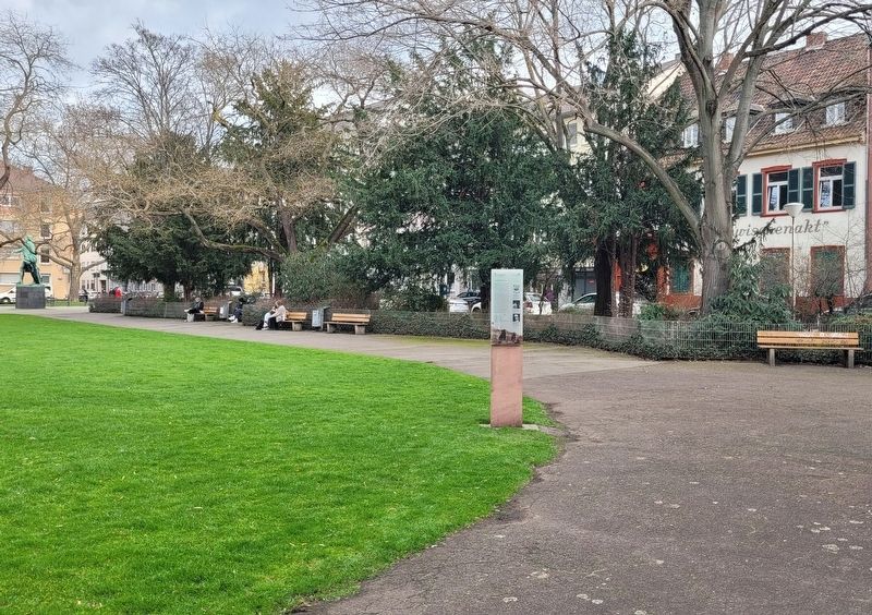 The view of the marker is the Schillerplatz. Click for full size. The view of the marker is the Schillerplatz image. Click for full size.