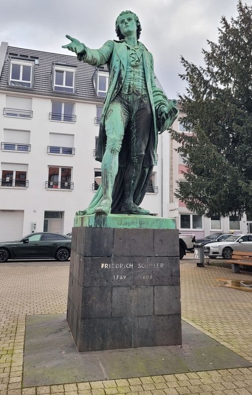The Friedrich Schiller statue in Schillerplatz. Click for full size. The Friedrich Schiller statue in Schillerplatz image. Click for full size.
