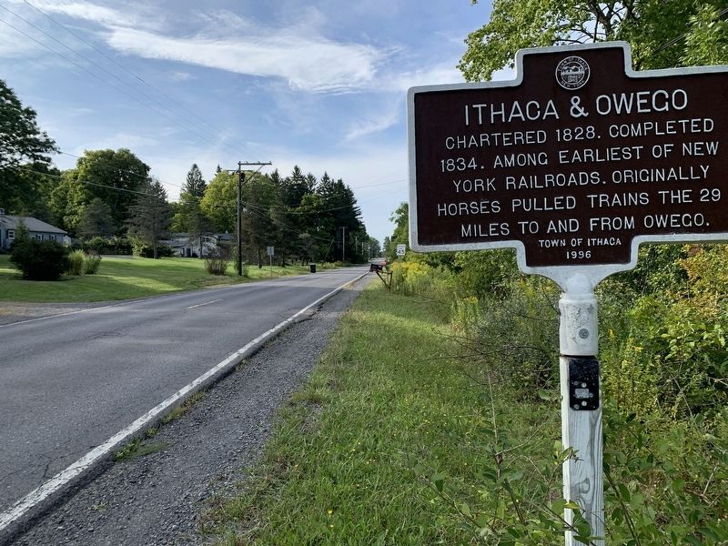 Ithaca & Owego Marker. Click for full size. Ithaca & Owego Marker image. Click for full size.