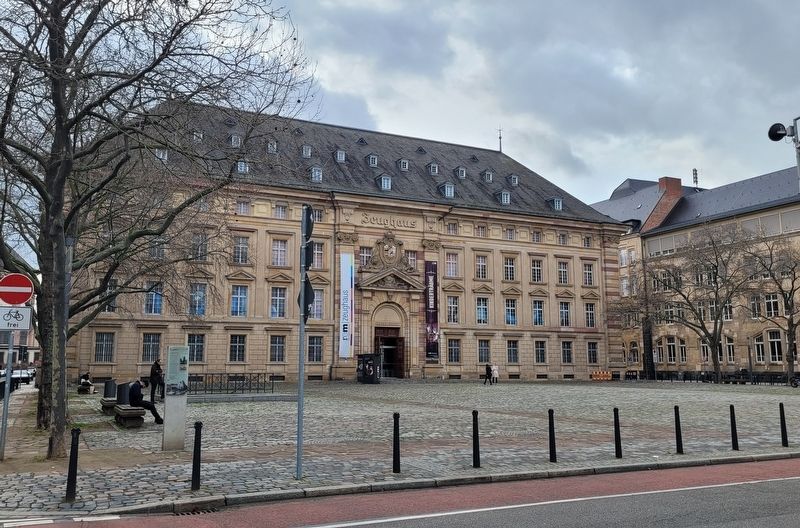 The Armory building and Barracks to the right side image. Click for full size.