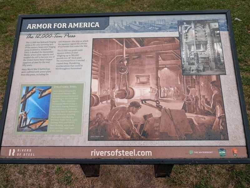 Armor for America Marker. Click for full size. Armor for America Marker image. Click for full size.