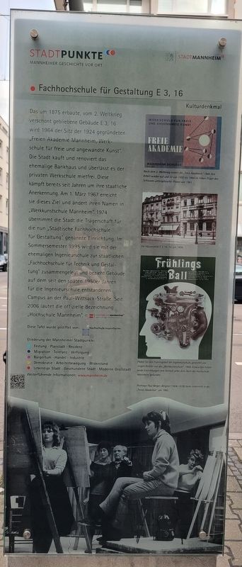 Fachhochschule f�r Gestaltung E 3, 16 / University of Applied Sciences for Design E 3, 16 Marker image. Click for full size.
